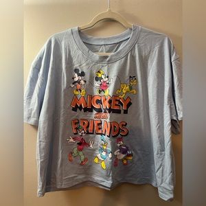 Mickey and friends cropped tshirt